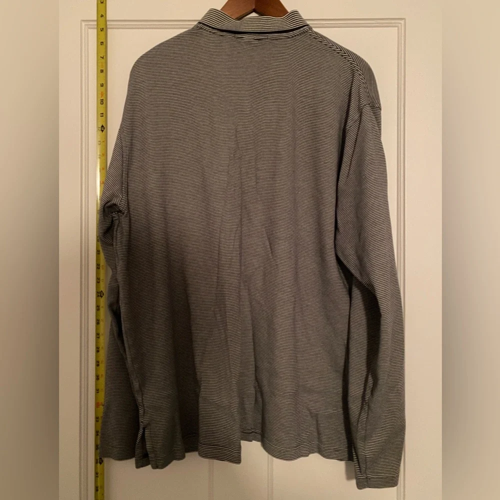 Polo Long Sleeve Shirt - Stripe long sleeve shirt